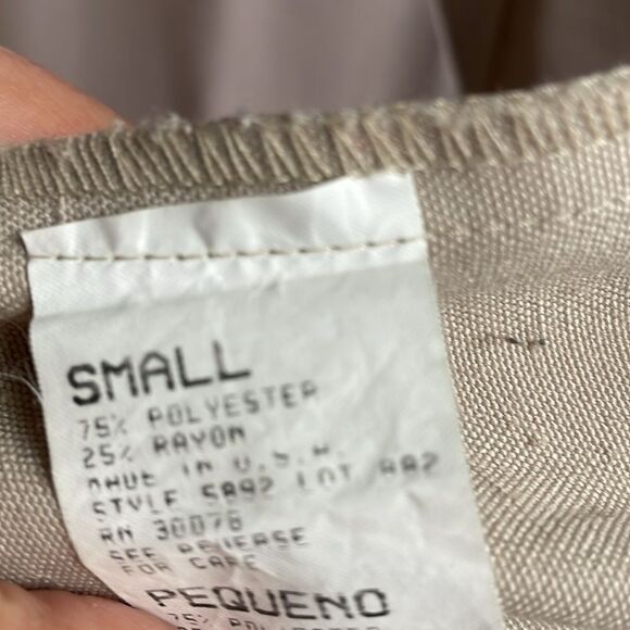 Cristin Stevens Ladies Button Front Blazer Jacket, Size Small, Tan, Vintage - Picture 8 of 12